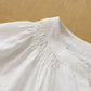 Aleah 法式 V 領白色連衣裙
