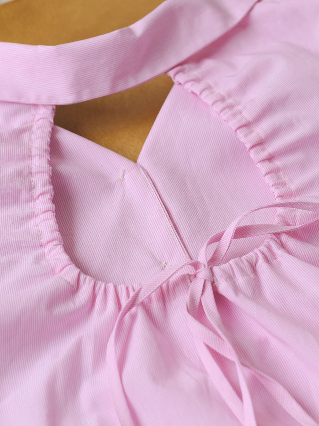 Kendra 粉色甜美小翻領襯衫